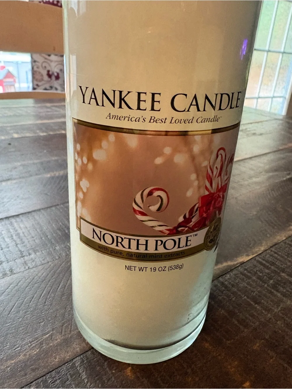 Yankee Candle North Pole Large Tall Jar 19 oz Winter Holiday RETIRED Scent New
